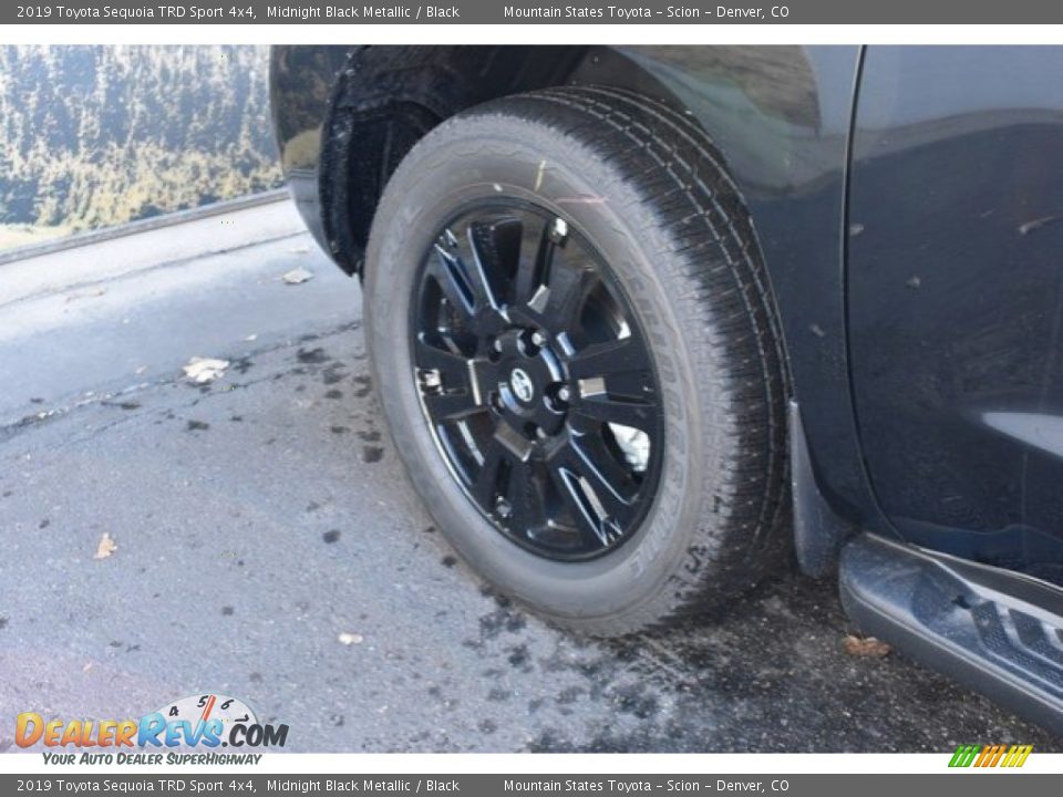 2019 Toyota Sequoia TRD Sport 4x4 Midnight Black Metallic / Black Photo #36