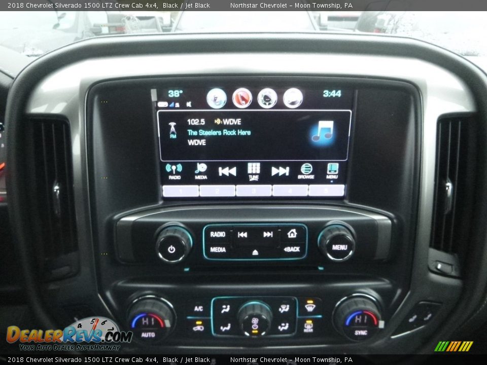 2018 Chevrolet Silverado 1500 LTZ Crew Cab 4x4 Black / Jet Black Photo #17