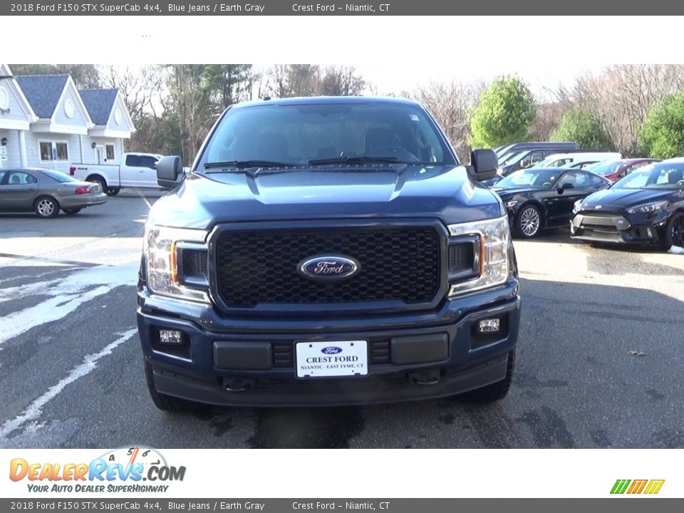 2018 Ford F150 STX SuperCab 4x4 Blue Jeans / Earth Gray Photo #2