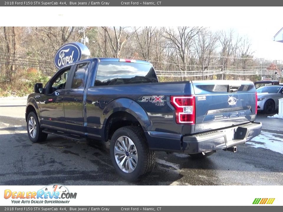 2018 Ford F150 STX SuperCab 4x4 Blue Jeans / Earth Gray Photo #5