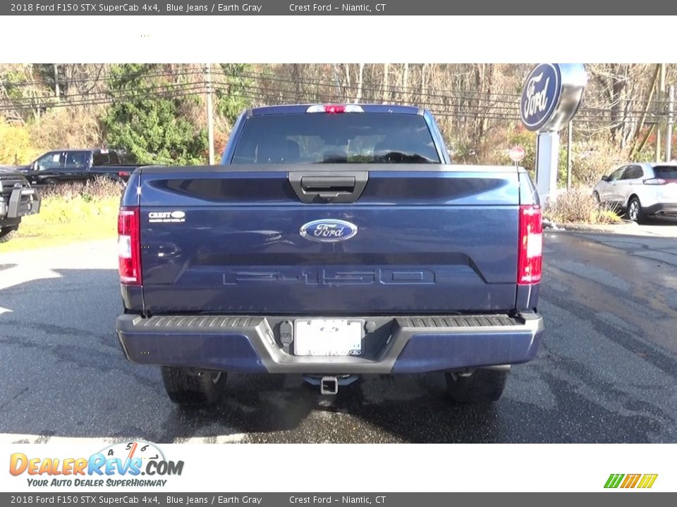 2018 Ford F150 STX SuperCab 4x4 Blue Jeans / Earth Gray Photo #6