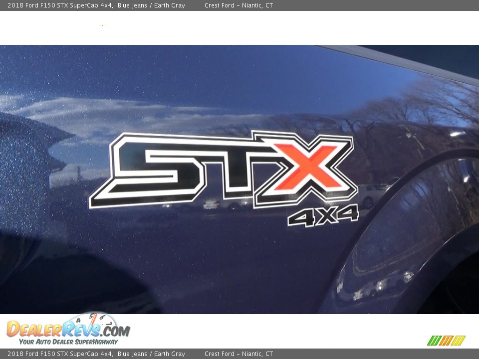 2018 Ford F150 STX SuperCab 4x4 Blue Jeans / Earth Gray Photo #9