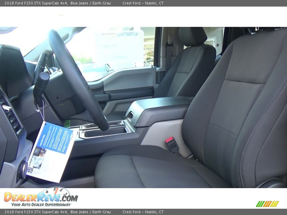 2018 Ford F150 STX SuperCab 4x4 Blue Jeans / Earth Gray Photo #11