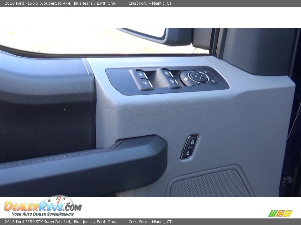 2018 Ford F150 STX SuperCab 4x4 Blue Jeans / Earth Gray Photo #12