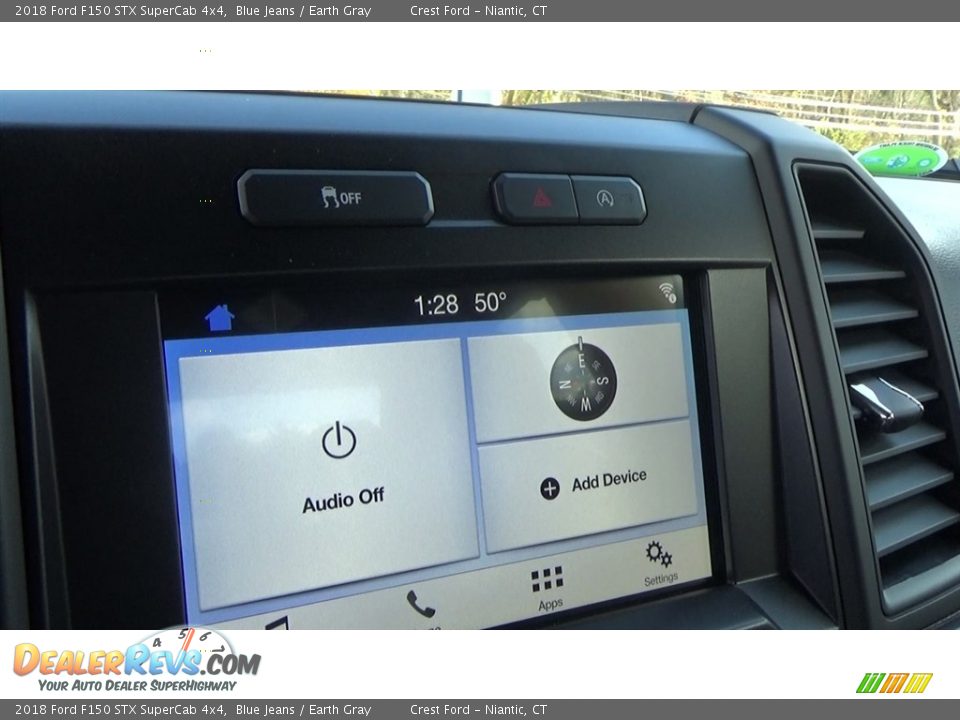 2018 Ford F150 STX SuperCab 4x4 Blue Jeans / Earth Gray Photo #14