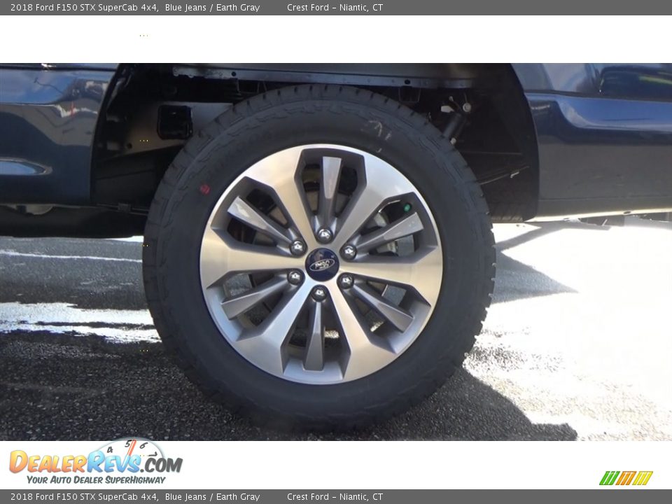 2018 Ford F150 STX SuperCab 4x4 Blue Jeans / Earth Gray Photo #18