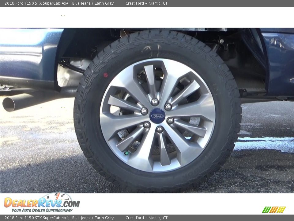 2018 Ford F150 STX SuperCab 4x4 Blue Jeans / Earth Gray Photo #20