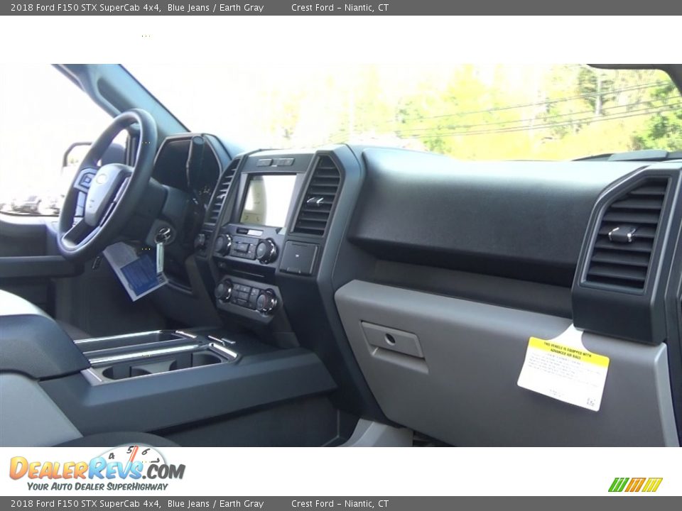 2018 Ford F150 STX SuperCab 4x4 Blue Jeans / Earth Gray Photo #23