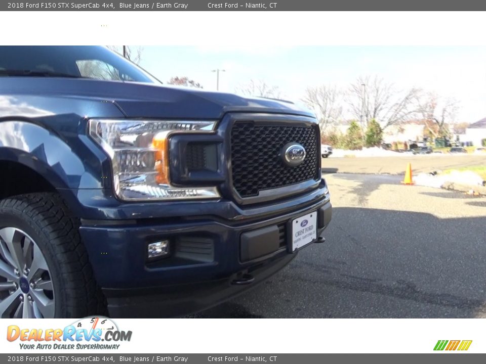 2018 Ford F150 STX SuperCab 4x4 Blue Jeans / Earth Gray Photo #26