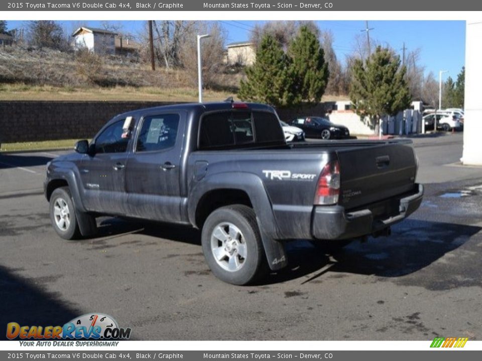 2015 Toyota Tacoma V6 Double Cab 4x4 Black / Graphite Photo #4