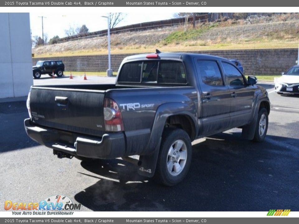 2015 Toyota Tacoma V6 Double Cab 4x4 Black / Graphite Photo #6