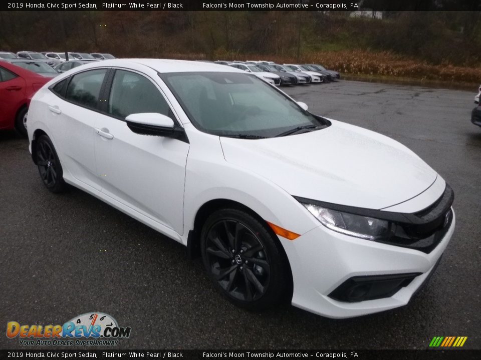 Front 3/4 View of 2019 Honda Civic Sport Sedan Photo #5