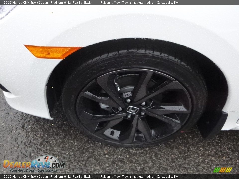 2019 Honda Civic Sport Sedan Platinum White Pearl / Black Photo #7