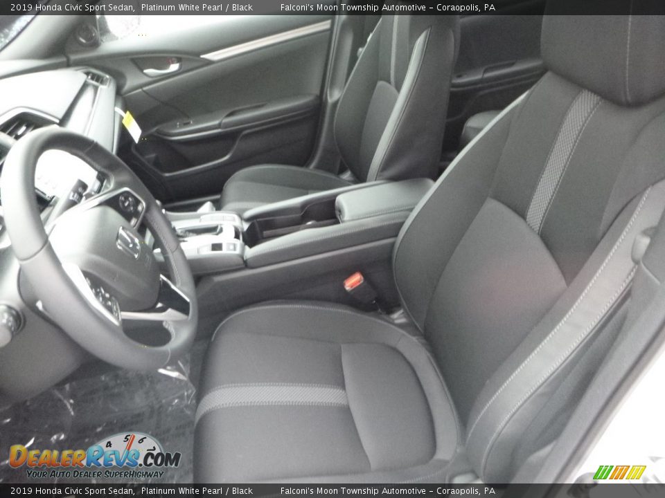 2019 Honda Civic Sport Sedan Platinum White Pearl / Black Photo #8