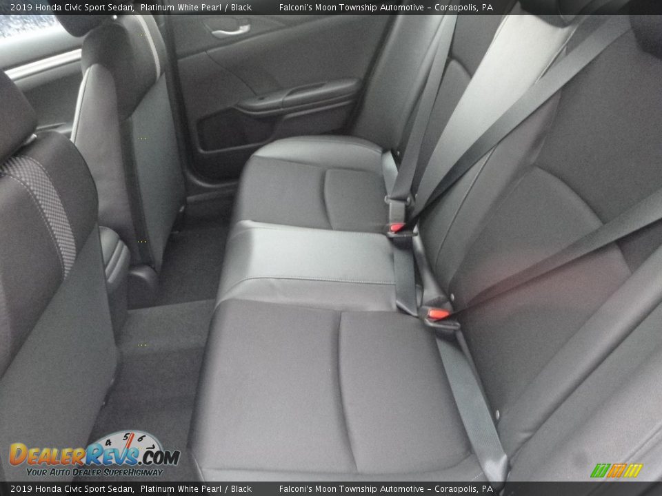 2019 Honda Civic Sport Sedan Platinum White Pearl / Black Photo #9