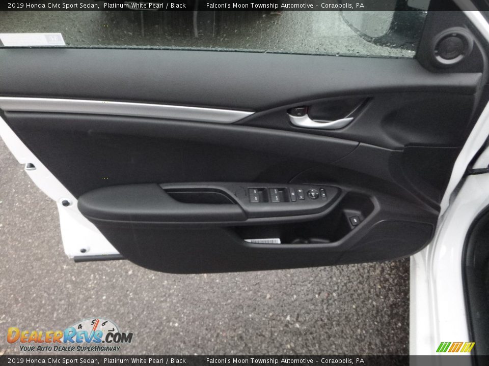 2019 Honda Civic Sport Sedan Platinum White Pearl / Black Photo #11