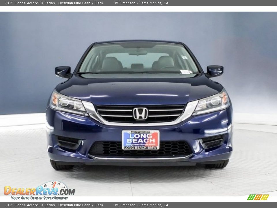 2015 Honda Accord LX Sedan Obsidian Blue Pearl / Black Photo #2