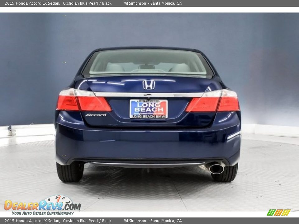 2015 Honda Accord LX Sedan Obsidian Blue Pearl / Black Photo #3