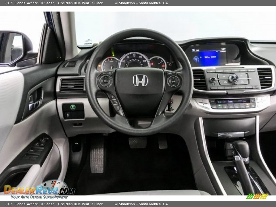 2015 Honda Accord LX Sedan Obsidian Blue Pearl / Black Photo #4
