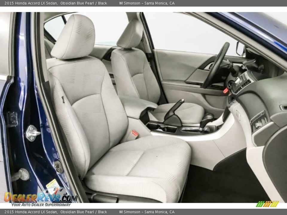 2015 Honda Accord LX Sedan Obsidian Blue Pearl / Black Photo #6