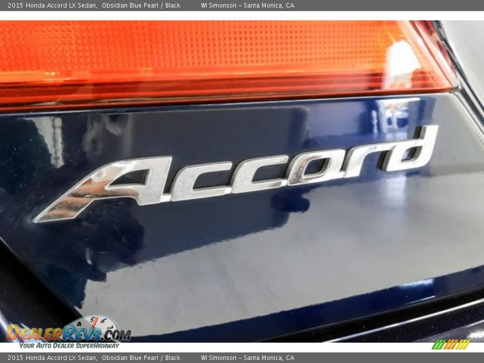 2015 Honda Accord LX Sedan Obsidian Blue Pearl / Black Photo #7