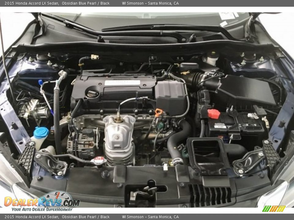 2015 Honda Accord LX Sedan Obsidian Blue Pearl / Black Photo #9