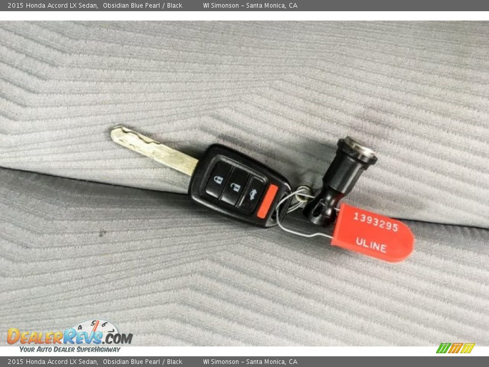 2015 Honda Accord LX Sedan Obsidian Blue Pearl / Black Photo #11