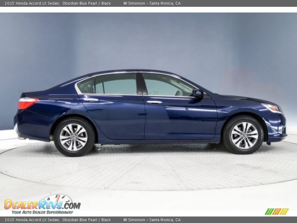 2015 Honda Accord LX Sedan Obsidian Blue Pearl / Black Photo #14