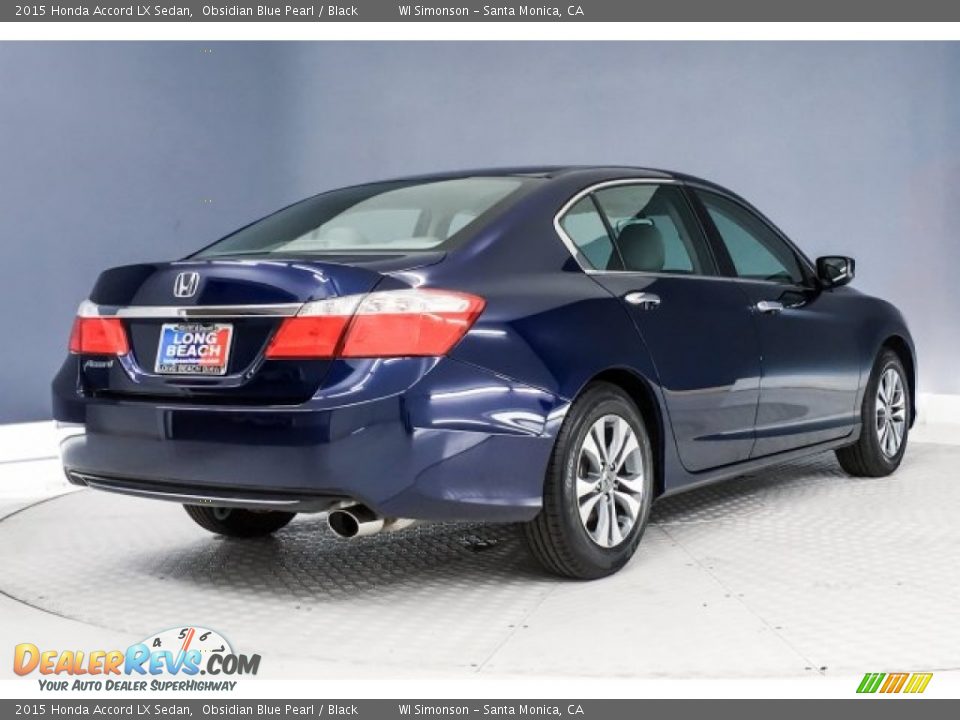 2015 Honda Accord LX Sedan Obsidian Blue Pearl / Black Photo #16