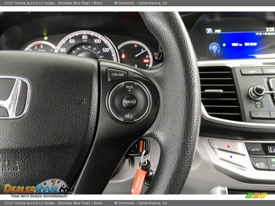 2015 Honda Accord LX Sedan Obsidian Blue Pearl / Black Photo #17