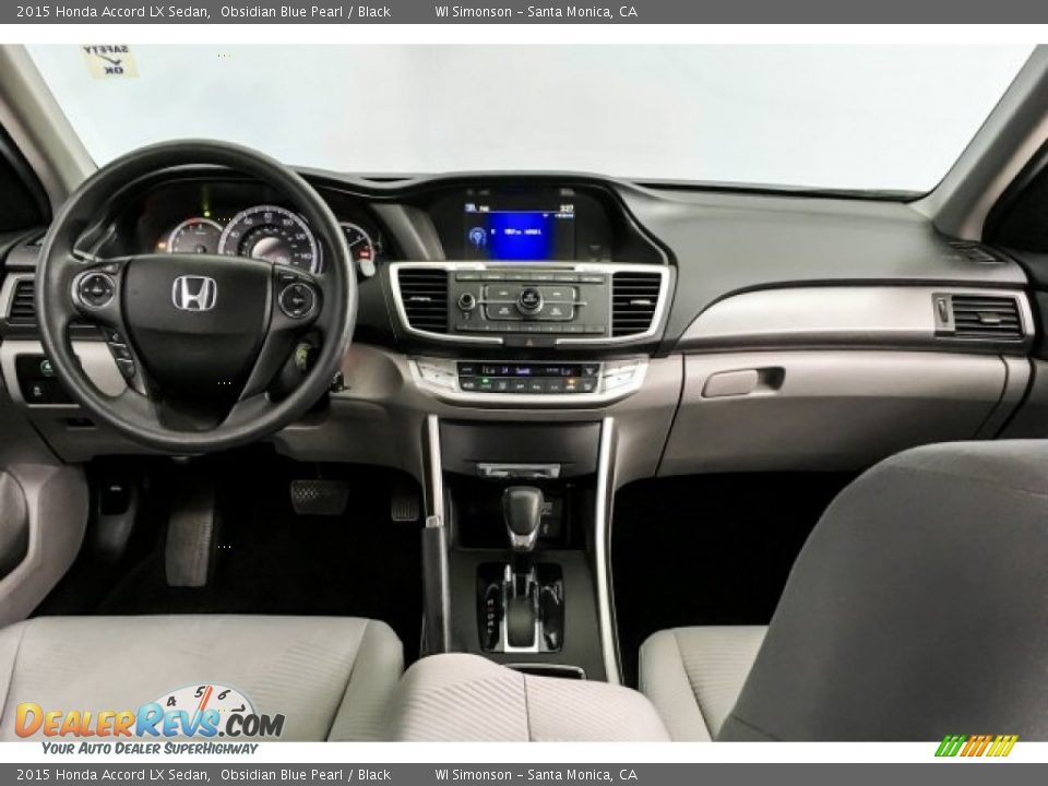 2015 Honda Accord LX Sedan Obsidian Blue Pearl / Black Photo #21