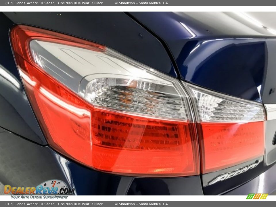 2015 Honda Accord LX Sedan Obsidian Blue Pearl / Black Photo #27