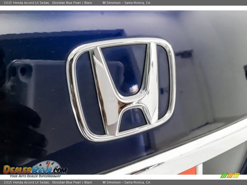 2015 Honda Accord LX Sedan Obsidian Blue Pearl / Black Photo #28