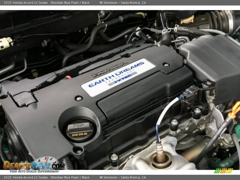 2015 Honda Accord LX Sedan Obsidian Blue Pearl / Black Photo #31