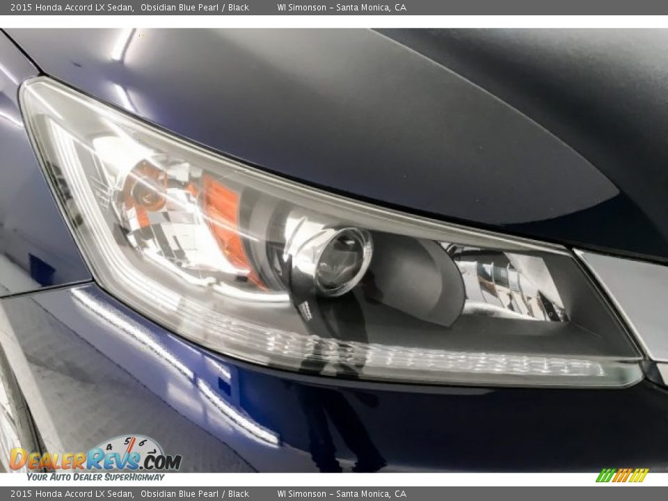 2015 Honda Accord LX Sedan Obsidian Blue Pearl / Black Photo #32