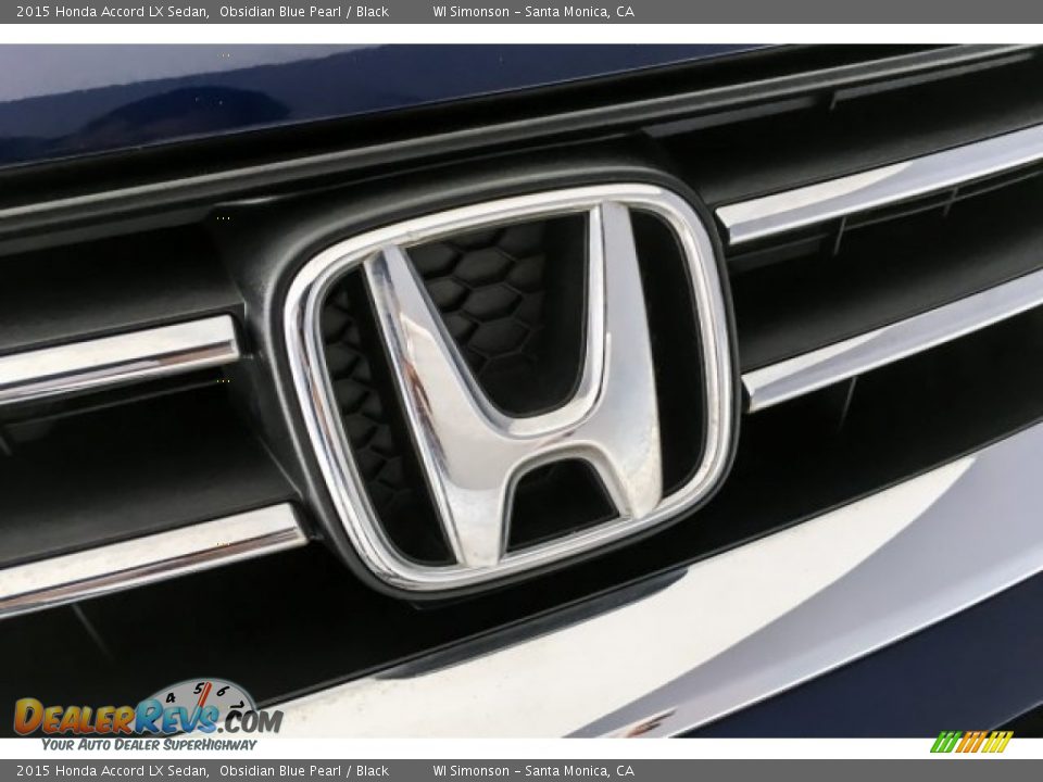 2015 Honda Accord LX Sedan Obsidian Blue Pearl / Black Photo #33