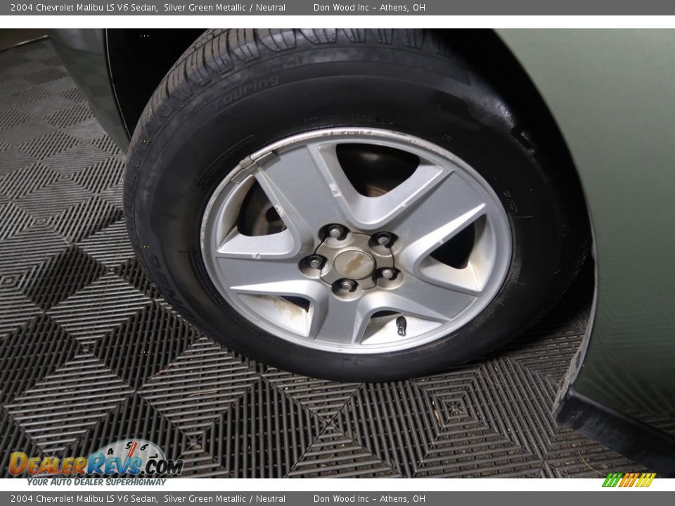 2004 Chevrolet Malibu LS V6 Sedan Silver Green Metallic / Neutral Photo #30