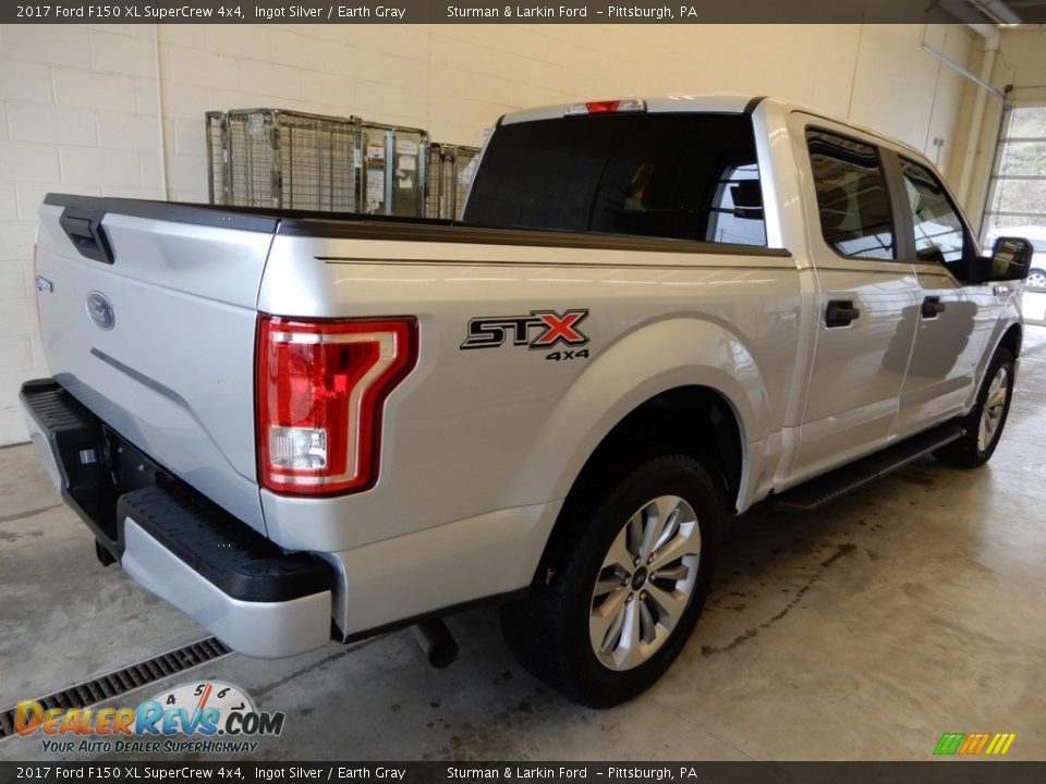 2017 Ford F150 XL SuperCrew 4x4 Ingot Silver / Earth Gray Photo #3