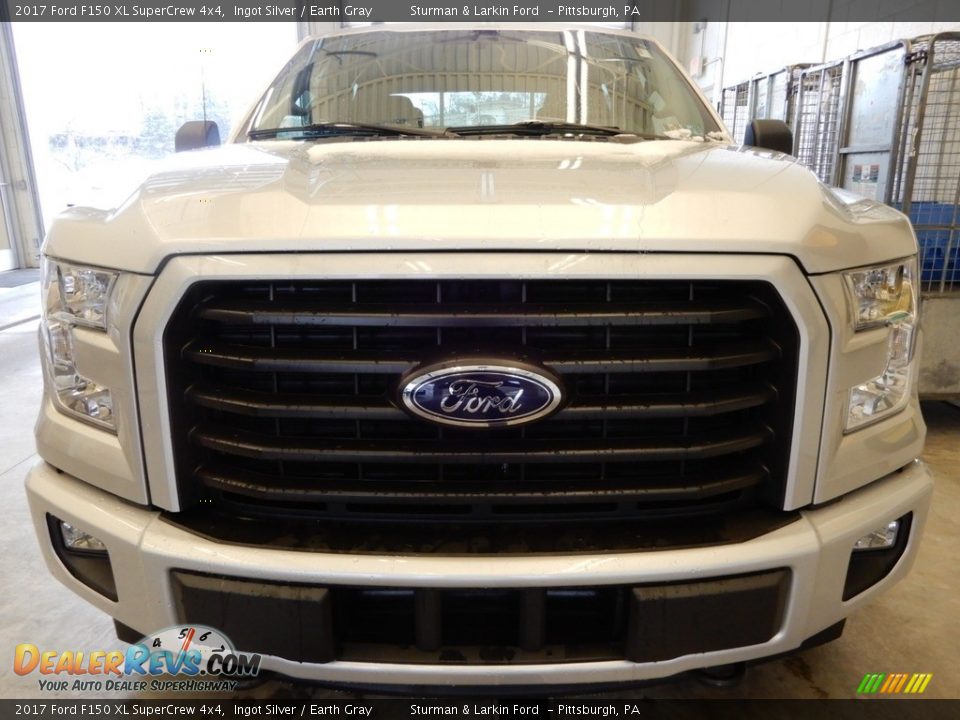 2017 Ford F150 XL SuperCrew 4x4 Ingot Silver / Earth Gray Photo #8