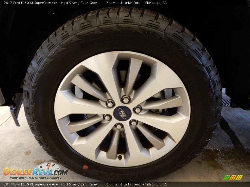 2017 Ford F150 XL SuperCrew 4x4 Ingot Silver / Earth Gray Photo #9