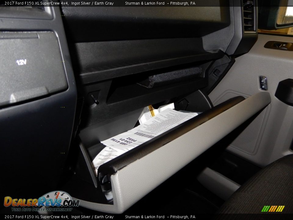 2017 Ford F150 XL SuperCrew 4x4 Ingot Silver / Earth Gray Photo #22