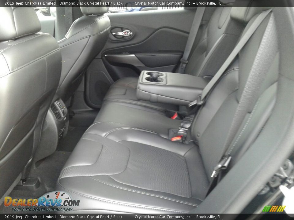 2019 Jeep Cherokee Limited Diamond Black Crystal Pearl / Black Photo #10