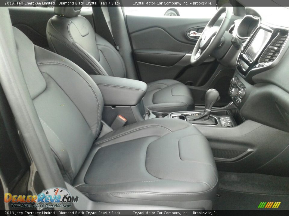 2019 Jeep Cherokee Limited Diamond Black Crystal Pearl / Black Photo #12