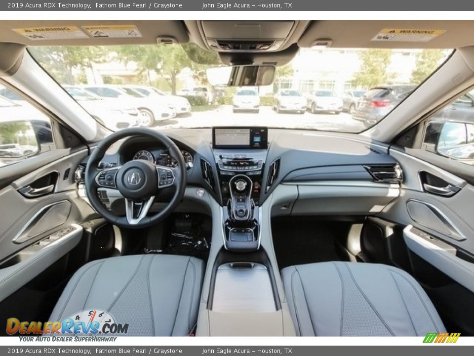 2019 Acura RDX Technology Fathom Blue Pearl / Graystone Photo #9