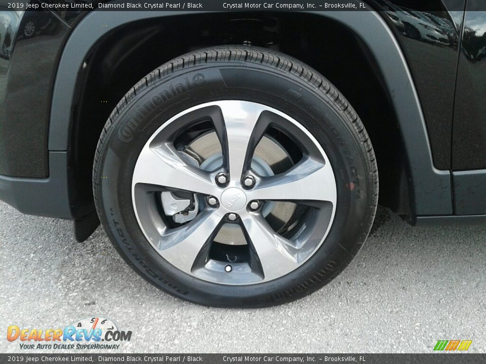 2019 Jeep Cherokee Limited Diamond Black Crystal Pearl / Black Photo #20