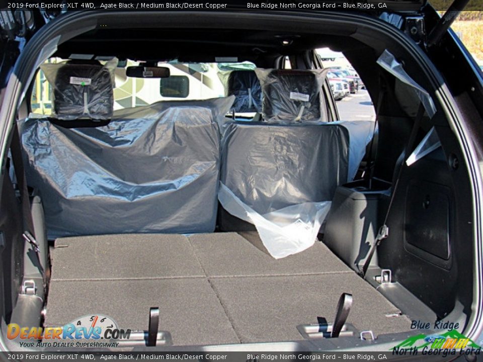 2019 Ford Explorer XLT 4WD Agate Black / Medium Black/Desert Copper Photo #15
