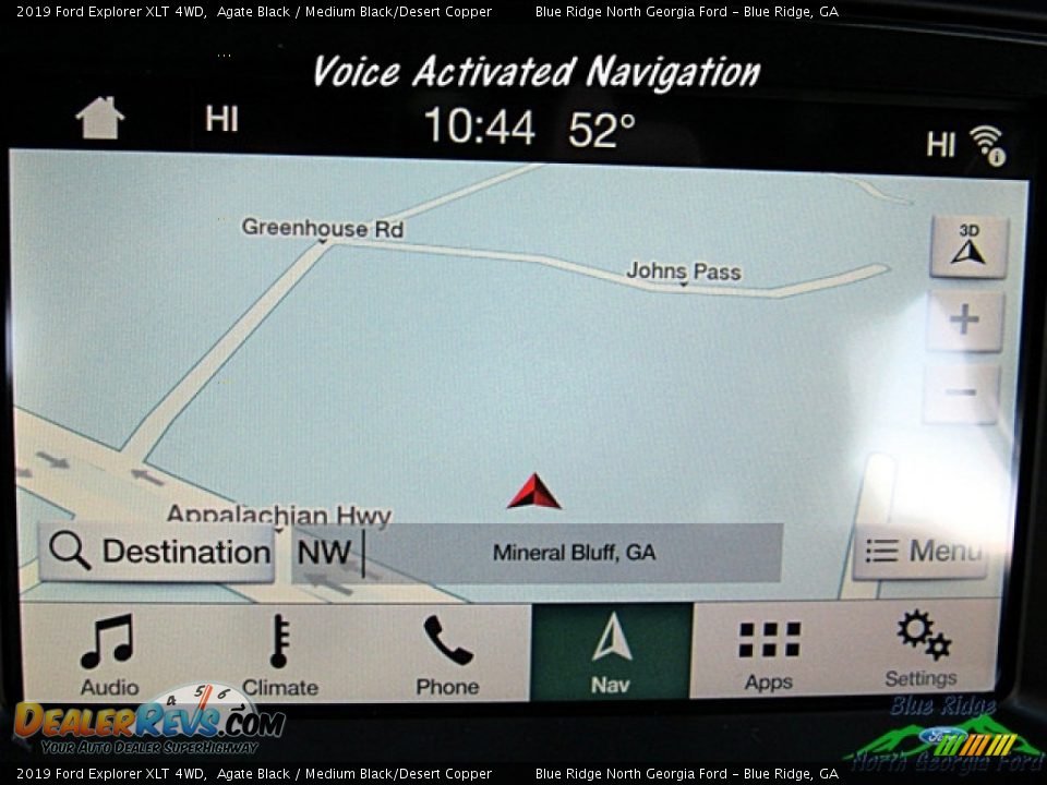 2019 Ford Explorer XLT 4WD Agate Black / Medium Black/Desert Copper Photo #22