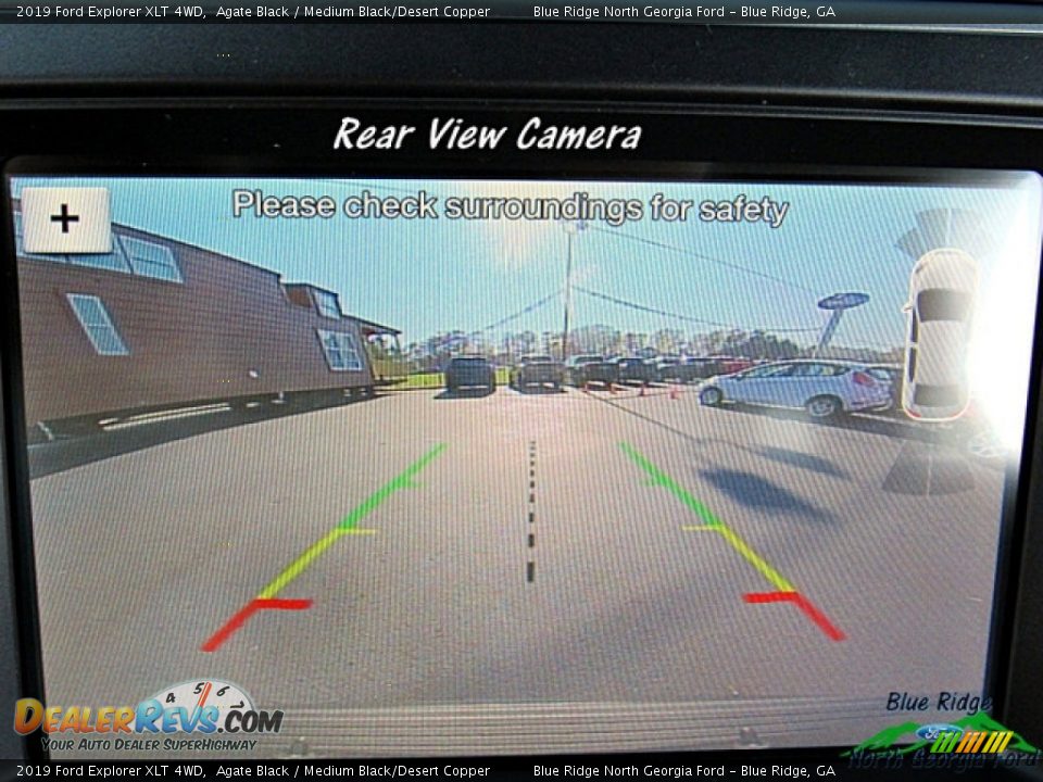 2019 Ford Explorer XLT 4WD Agate Black / Medium Black/Desert Copper Photo #23