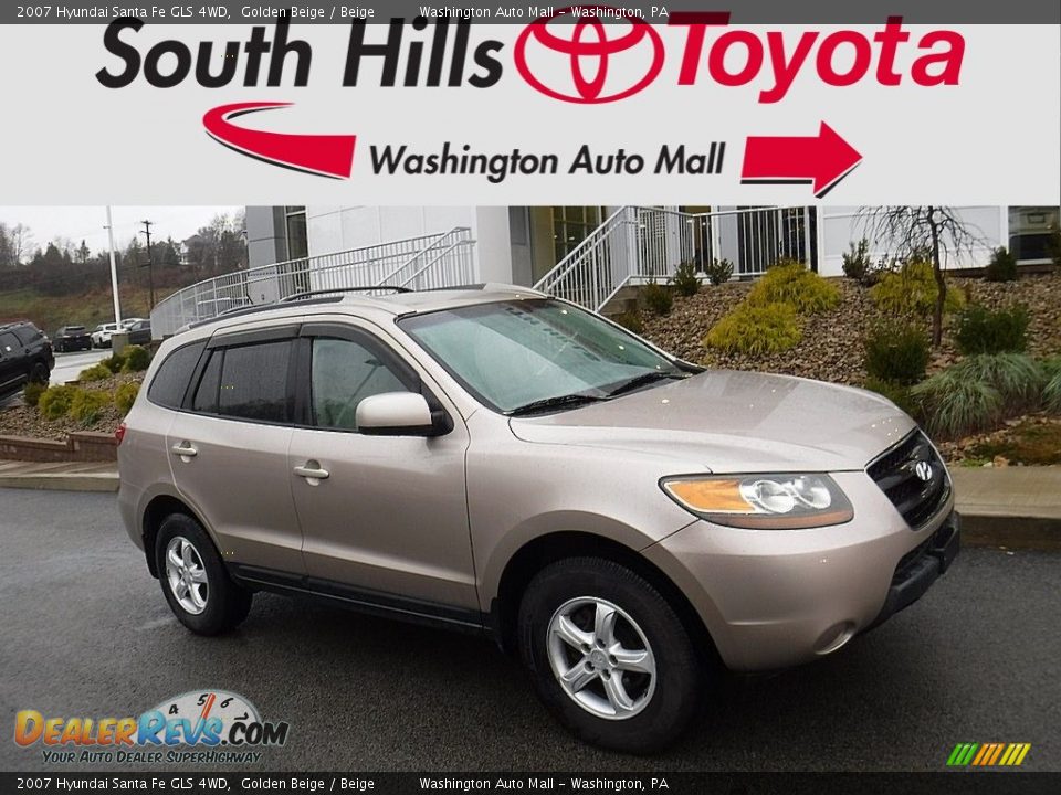 2007 Hyundai Santa Fe GLS 4WD Golden Beige / Beige Photo #1