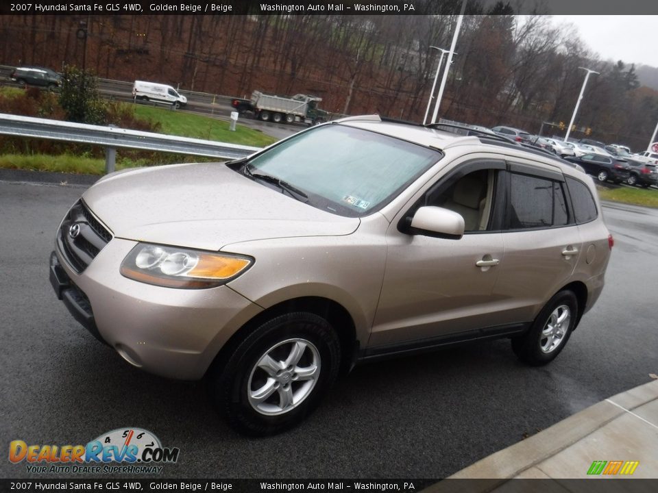 2007 Hyundai Santa Fe GLS 4WD Golden Beige / Beige Photo #5